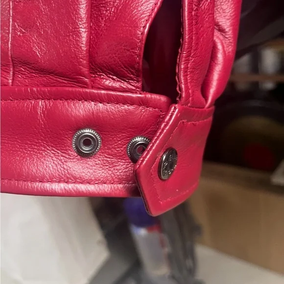 Pelle Moda Vibrant Red Leather Jacket